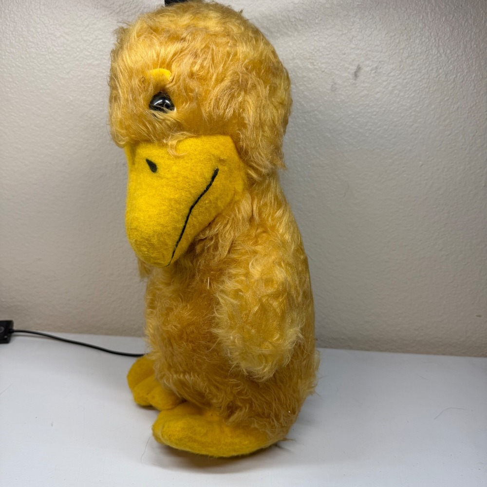 VINTAGE 1977 ANIMAL FAIR 18" FUZZY YELLOW BIRD ZONK STUFFED ANIMAL PLUSH TOY KID - Picture 3 of 9
